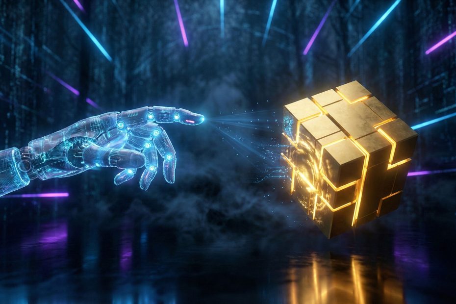 A2B-economy: A sleek, abstract digital interface or "handshake" moment.