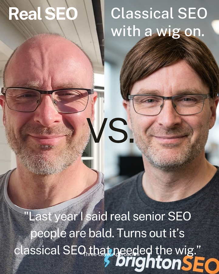 Classical SEO with a wig on: Refined comparison of seo style